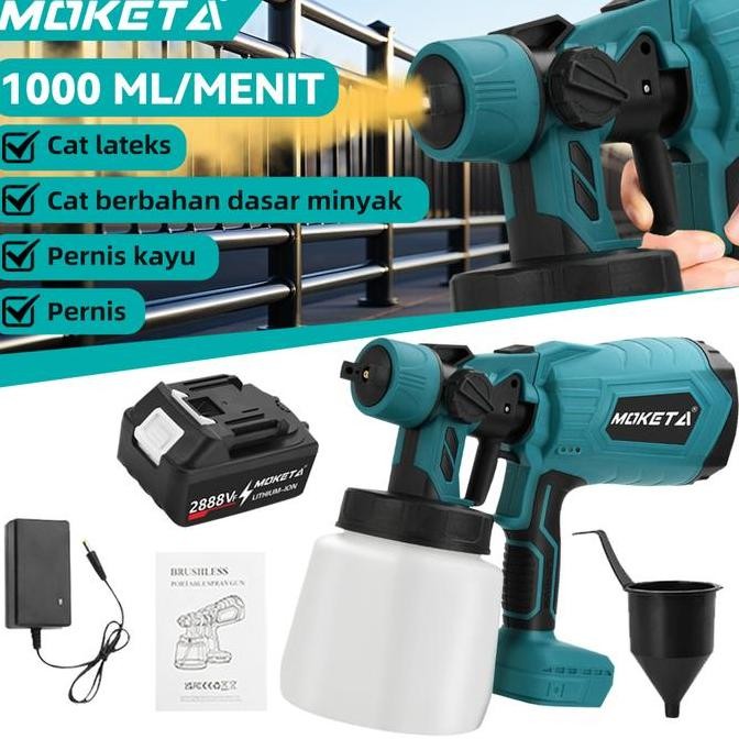 KYOKOTSU- 1000ML Spray gun elektrik/Alat Semprotan Cat Spray/mesin semprot cat minyak cat tembok mul