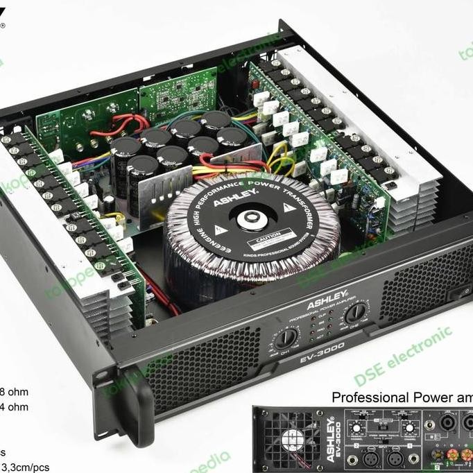 Promo power amplifier ashley ev 3000 original Diskon