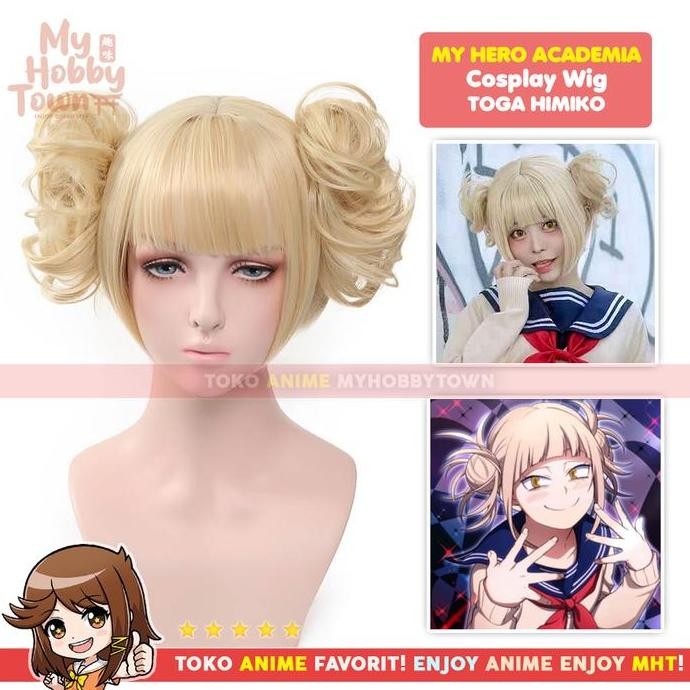 Wig Cosplay Anime Boku no Hero Academia : Toga Himiko Rambut Palsu