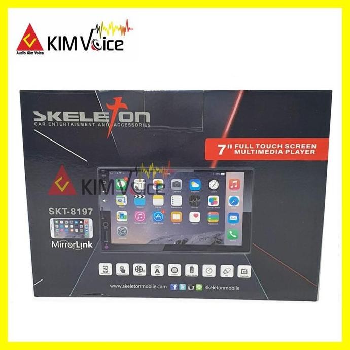 Promo DOUBEL DIN Dekles Skeleton SKT-8189 7 Inch MP5 FULL GLASS Tape Mobil Diskon