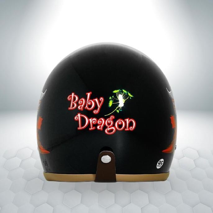 COD Marzano Helm Anak Retro Bogo Kids Series Baby Dragon