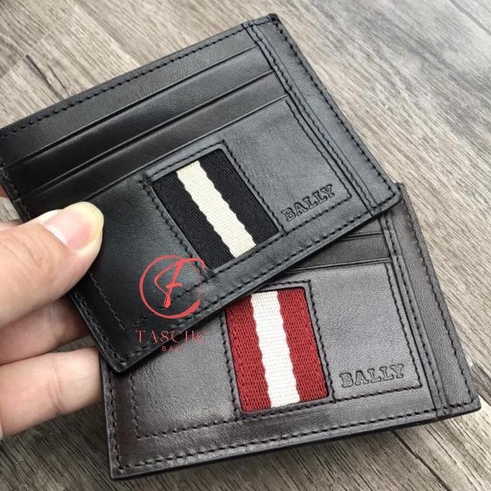 Promo CARD HOLDER DOMPET BALLY GRAY TORIN CARD HOLDER MINI WALLET COD