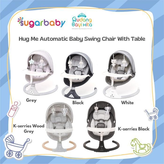 Sugar Baby Hug Me Automatic Swing Chair With Table - Bouncher Bayi