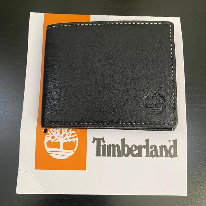 Promo Timberland Leather Wallet +  Flip Pocket Dompet 100% Original COD