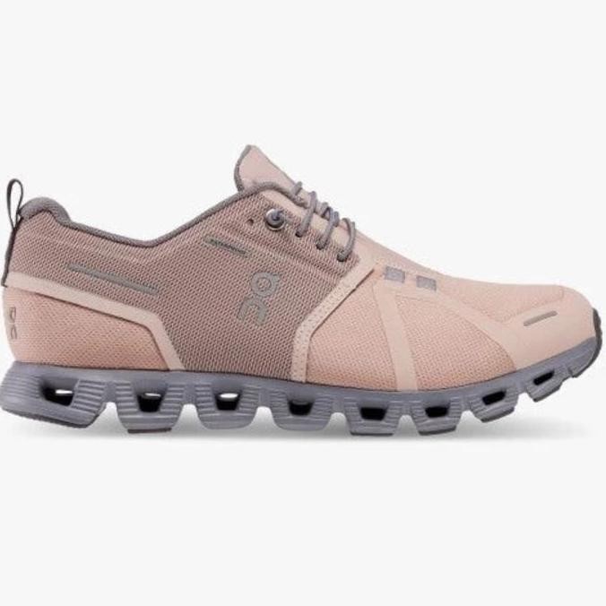 On Running Women'S Shoes - On Running Cloud 5 Waterproof - Rose/Foss