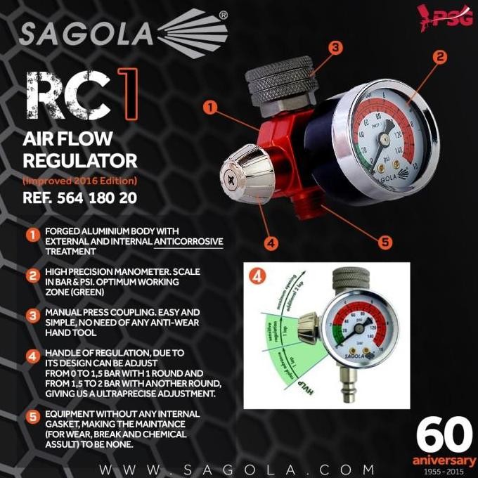 Promo Sagola Rc1 Air Regulator With Manometer Cod