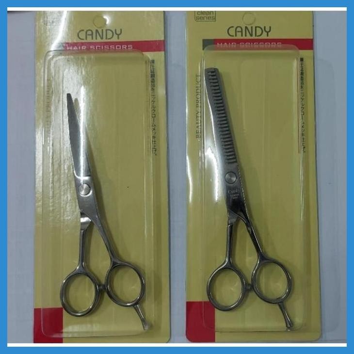 DISCOUNT CANDY ALAT GUNTING RAMBUT POTONG / PENIPIS / SASAK PACKING AMAN