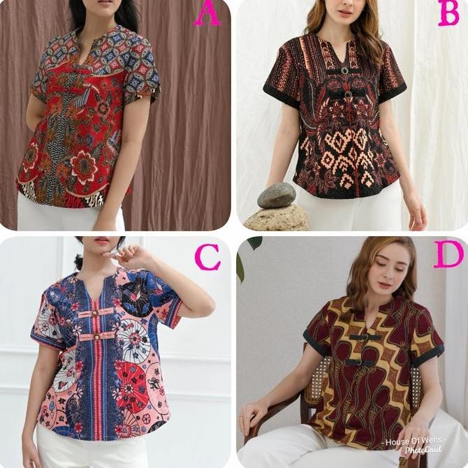 Promo BATIK BY LUWEN - BAJU ATASAN BATIK - BAJU BATIK LUWEN - TYPE 9 COD