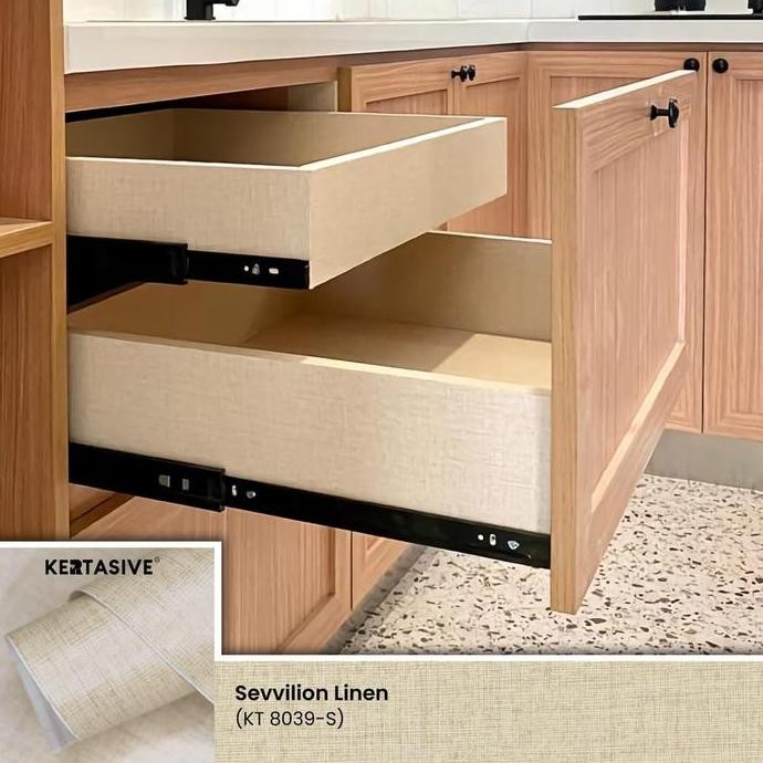 DF392>> SEVVILION 60 CM - KERTASIVE PVC INTERIOR FILM / PELAPIS FURNITURE