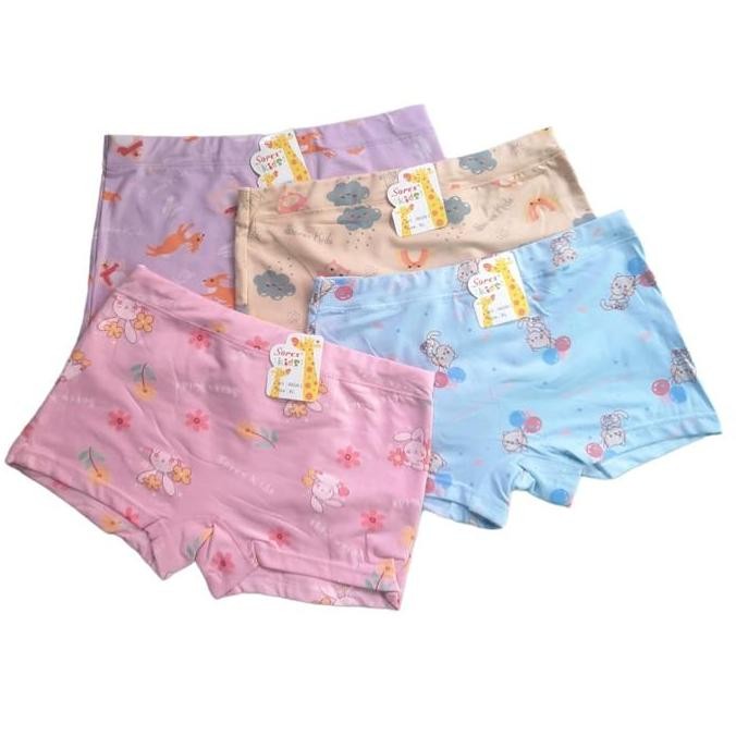 DF403>> 3Pcs - Boxer Anak Perempuan Sorex kids MA 504 || Boxer Sorex kids || Boxer anak Sorex kids