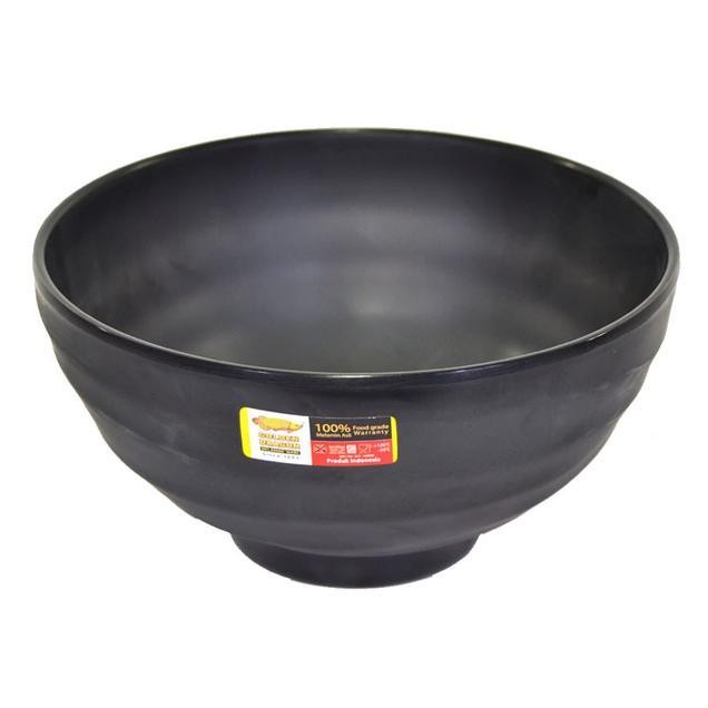 Golden Dragon Melamine Bla Mangkok Kaki Tembikar 6 Inchi