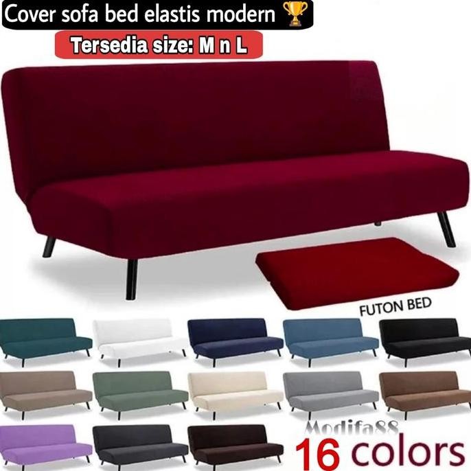 Sarung sofa bed polos INFORMA,GOTHAM,OKLAND,IVARO elastis size: S M L / Cover SOFA BED stretch