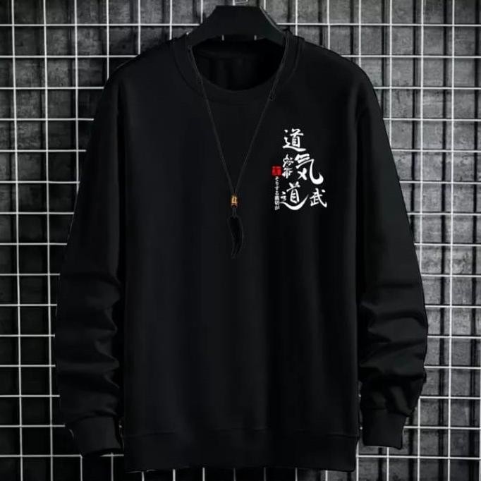 Heatshrin (Bayar Di Tempat) Crewneck Distro Japan Termurah/Sweater Bahan Fleece Premium Tebal/Sweate