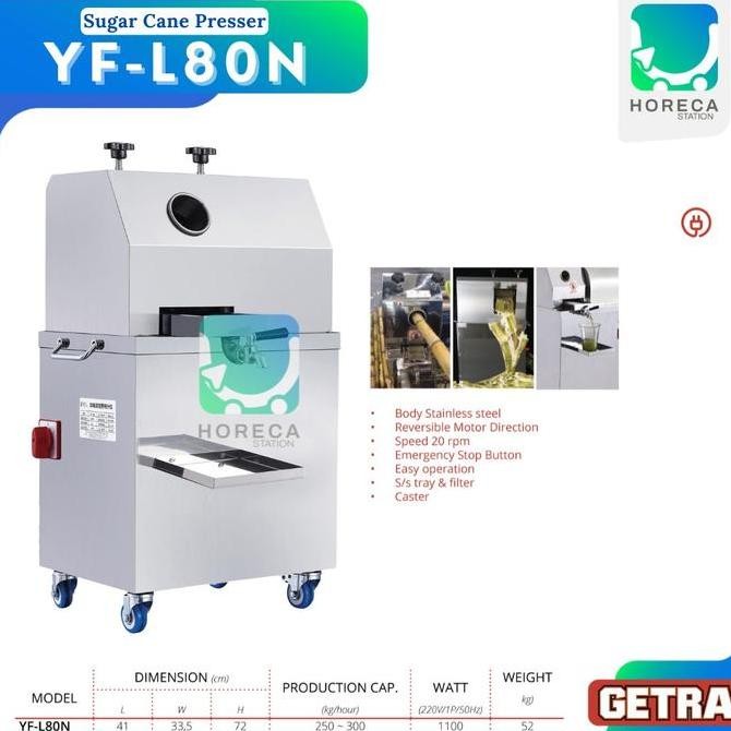 Promo GETRA Mesin Peras Tebu Sugar Cane Presser YF-L80N / YF L80N / YFL80N COD