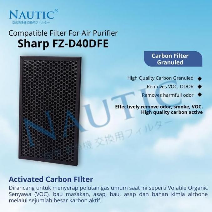 Hepa Filter Air Purifier Sharp Kc G50Y Kc-G40Y Kc-D40 D40Y Fz-D40Hfe