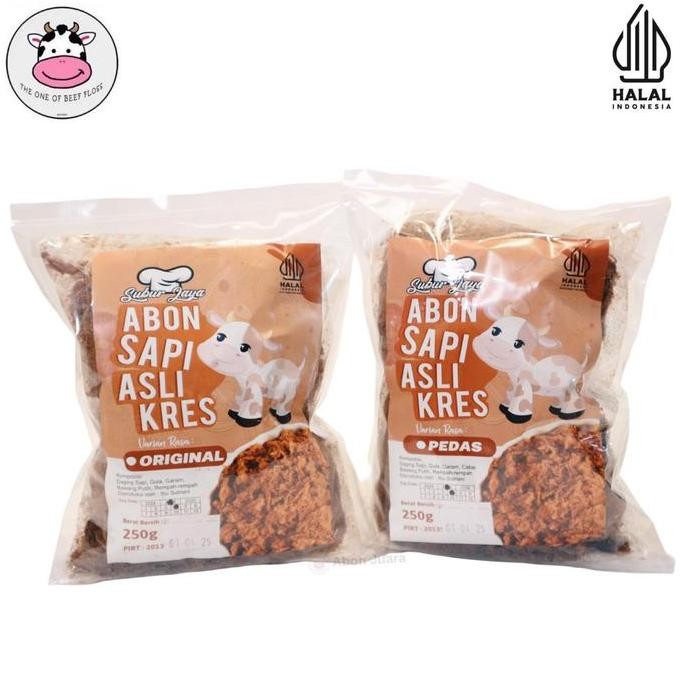 ABON SAPI ASLI JUARA RASA ORIGINAL / MANIS ATAU PEDAS (Kemasan Baru)