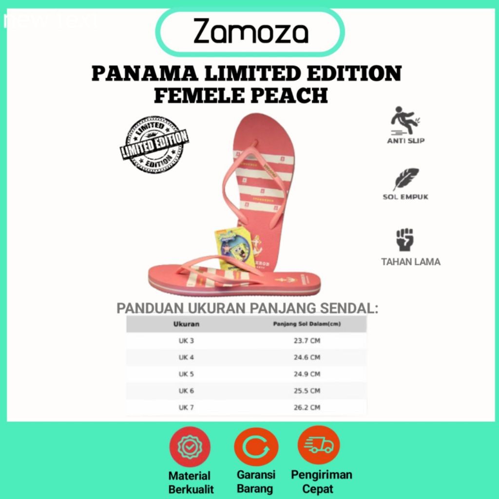Sendal Panama Wanita Limited Edition Pink Jangkar