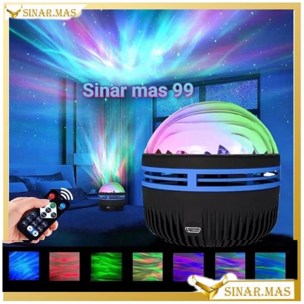 lampu proyektor aurora  mini  lamp lampu galaksi aurora mini lampu tidur aurora  Q6