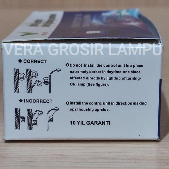 Prime- Photocell Sensor Cahaya 6A Ac 220V/Photo Sell Lampu Jalan 3 Kabel 6A