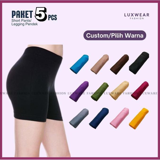 Grave- Hotpants Nita 2 Pcs Shortpants Celana Dalaman Nita Pendek Hitam Polos Sepaha Desa Bahan Spand