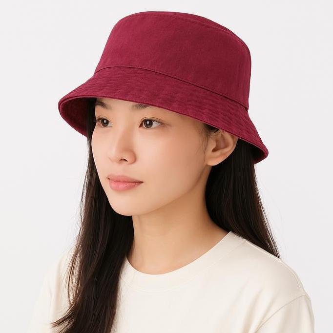 Akjo- Topi Pria Nita Model Bucket Jeans Polos