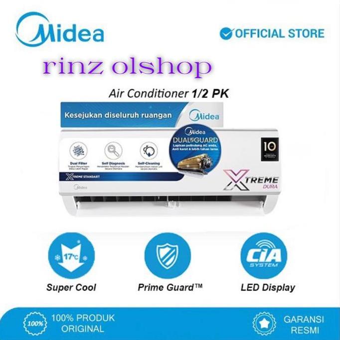 Bestseller- AC 1/2 PK MIDEA MSFC05CRN1 GOLD FIN R32 MSFC 05 CRN1