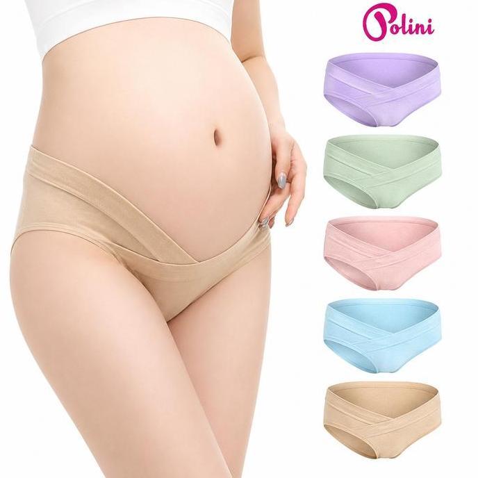 Polini - Paket HEMAT 6&12Pcs Celana Dalam Wanita Hamil CD Bumil Polini 3905