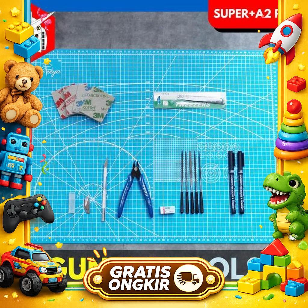 Tools Set Gundam Gunpla - Tool Kit Rakit Gundam (Super+ A2 Pack)
