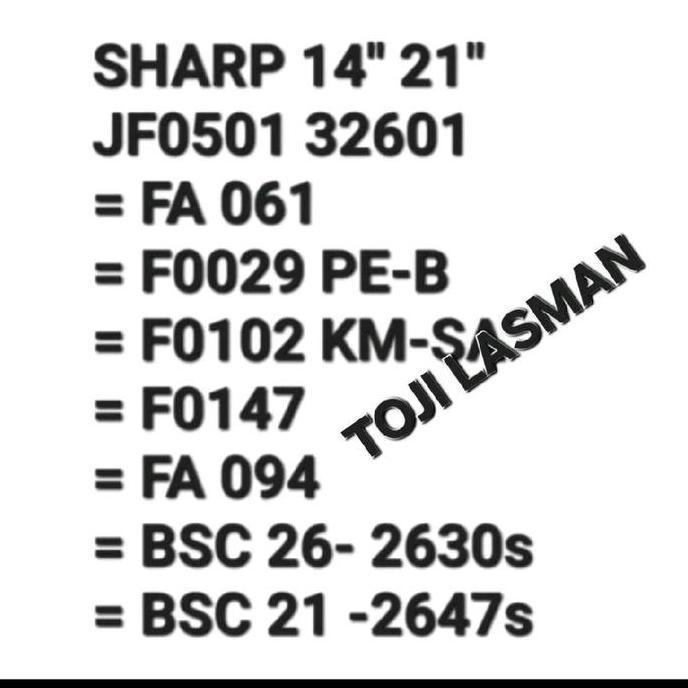 OMR JF0501 32601 ( F FA 0229 0102 0147 094 F0229 F0102 FA 094 FA094 061 TV SHARP 14 21