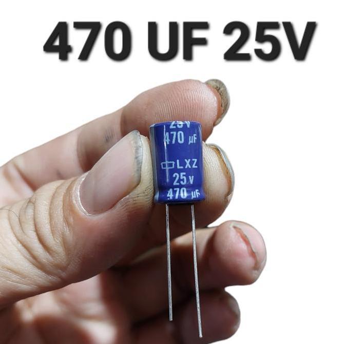 ELKO ELCO 470UF 25V 470 UF 25 V VOLT PSU REGULATOR TV 25V470UF 470UF 470MF 470 MF UF MICRO MIKRO