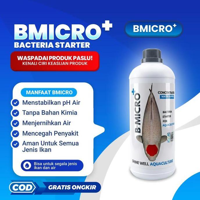 BMO+ Bakteri Starter Untuk Koi, Penjernih Air dan Pengurai Amonia