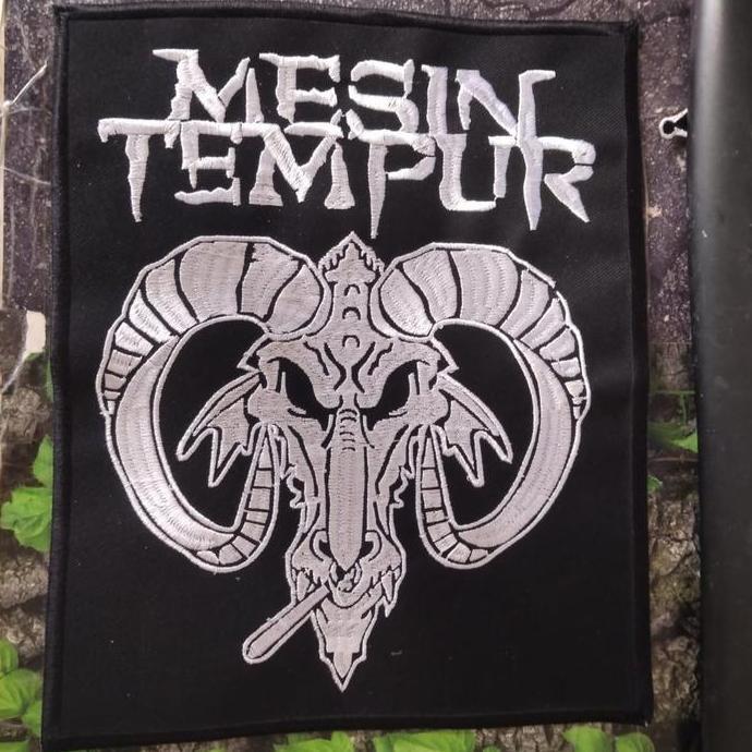 Back Patch Bordir Besar Band  MetalMesin Tempur