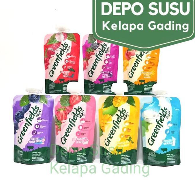 Leite - Greenfields Yogurt Pouch 110Gr | Squeeze Yohurt Greenfield 110 Gram Gr