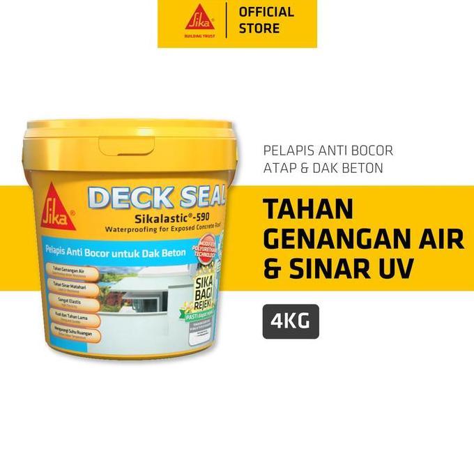 BR Deck Seal Sikalastic 590 Waterproofing Anti Bocor Dak Beton 4Kg