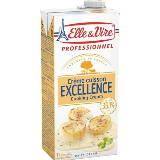 Leite - Cream Cooking | Whipping Cream - Elle & Vire 1L - Cooking Cream