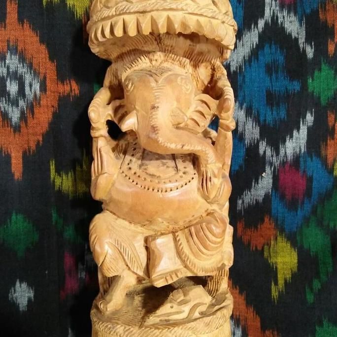"""] patung Ganesha Kayu 1