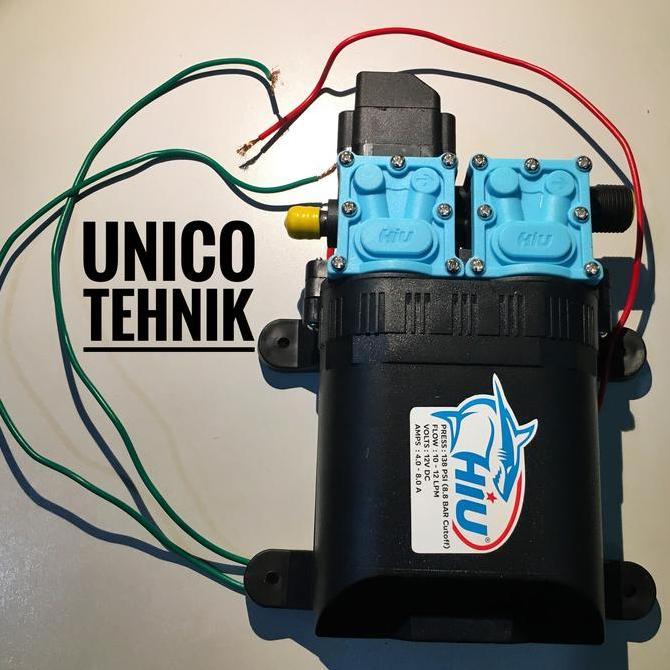 Pump DC HIU dua dinamo 12v 8A serbaguna / pompa DC Dual engine HIU 138