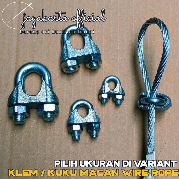 klem seling 16mm 12mm 10mm 8mm 6mm 5mm 3mm kuku macan kuku macan sling