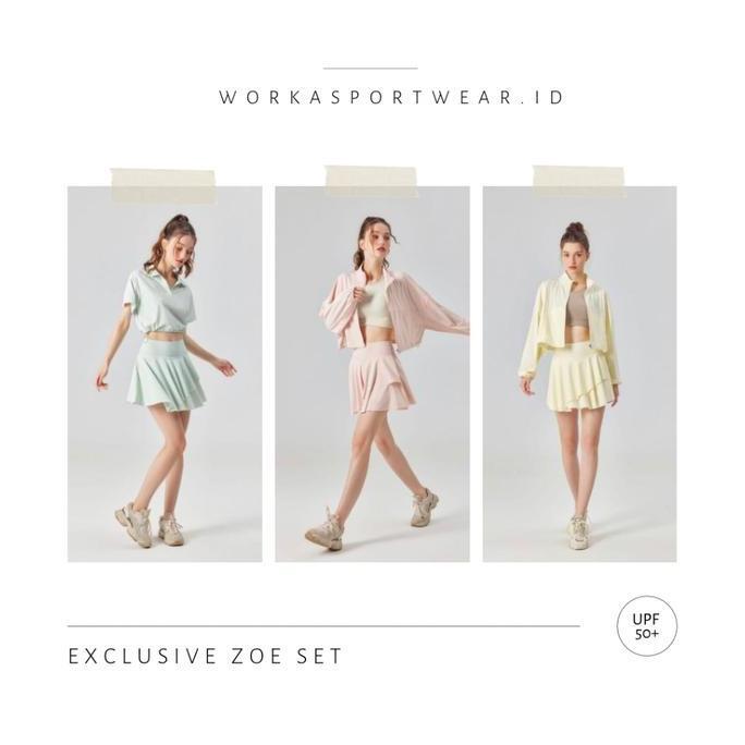 Pilihan - Workasportwear.Id - Zoe Set - Jaket Rok Tenis Golf  - Set Tennis Golf Olga