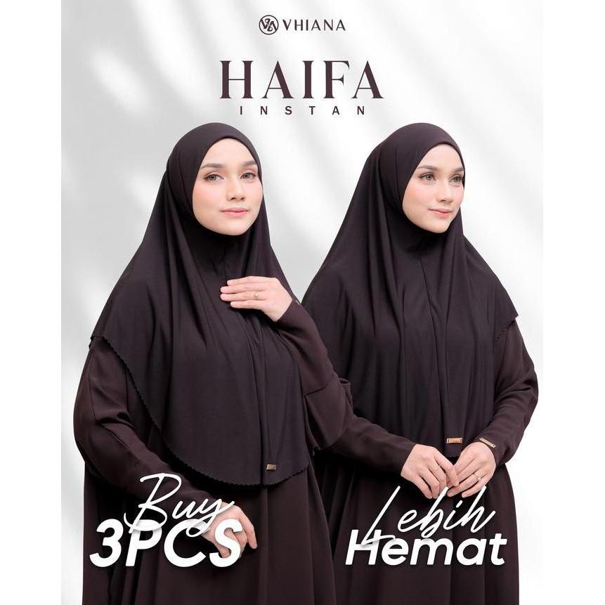 Scarf- [Vhiana] Haifa Instan Bergo // By Vhiana Jilbab Nyaman Muslim Kerudung Nita Khimar