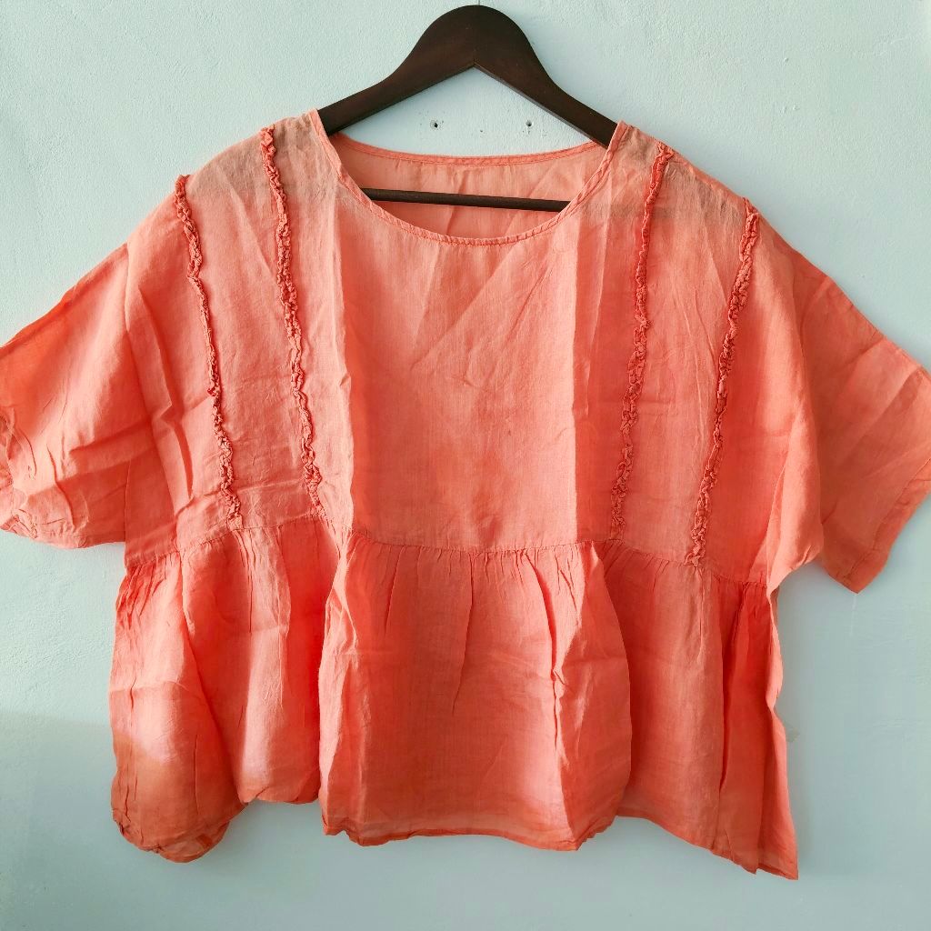 Blouse Sifon Oversize Crop Top/Blouse Jumbo Sifon