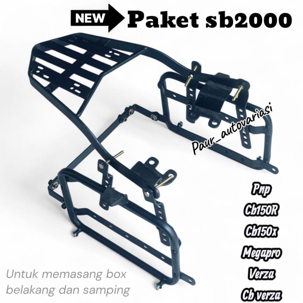 Breket Box Cb150x ,cb150r ,Verza ,Megapro Lengkap Belakang & Samping