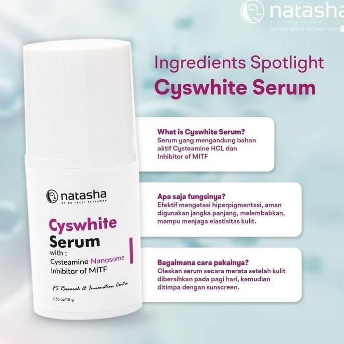 Natasha Cyswhite Serum Untuk Mencerahkan Dan Menyamarkan Flek