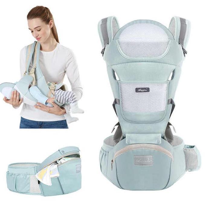 BABY CARRIER PREMIUM LEMBUT Gendongan Bayi / Hipseat Baby Carrier / Aixintu Gendongan Bayi Depan / G