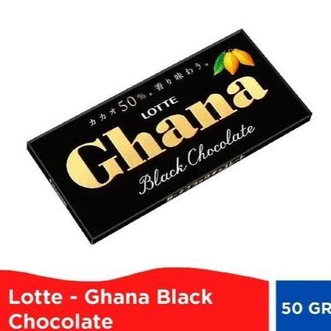 Foolix- Lotte Ghana Black Chocolate/Cokelat Hitam Ghana 50Gr