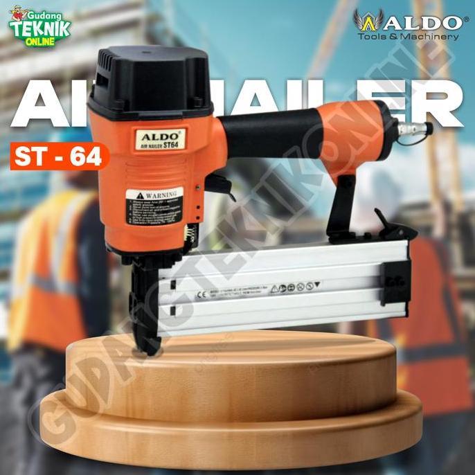 KAULANO (ALDO ST-64) Mesin Paku Tembak Angin ST64 ALDO / Mesin Staples Paku Tembak Lurus ST-64 Air N