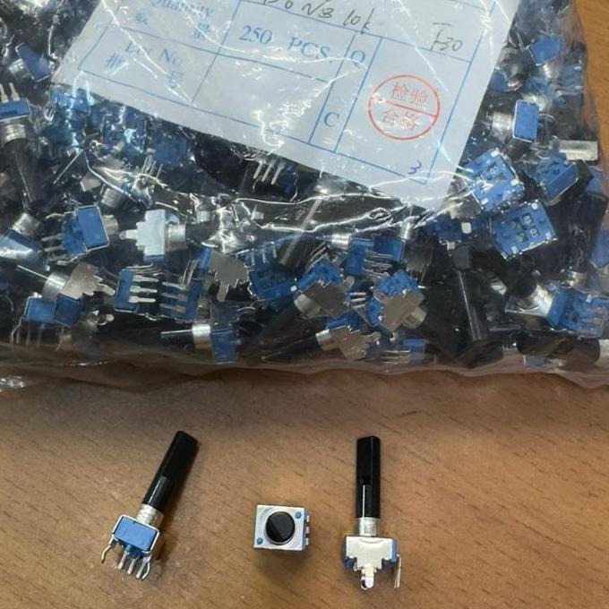 POTENSIO MONO 10K 3PIN POTENSIO METER 10K MONO B103 BIRU KECIL 3KAKI WEK99