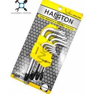 PALMOWI Kunci L Bintang PENDEK Set 9pcs 13cm 1866-900 HASSTON PROHEX / Kunci L Set Bintang 9 pcs  18