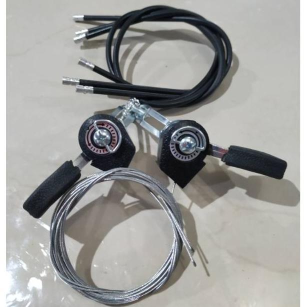 Operan gigi shifter sepeda MTB federal 3 x 6 speed 3 x 7 speed model jempol