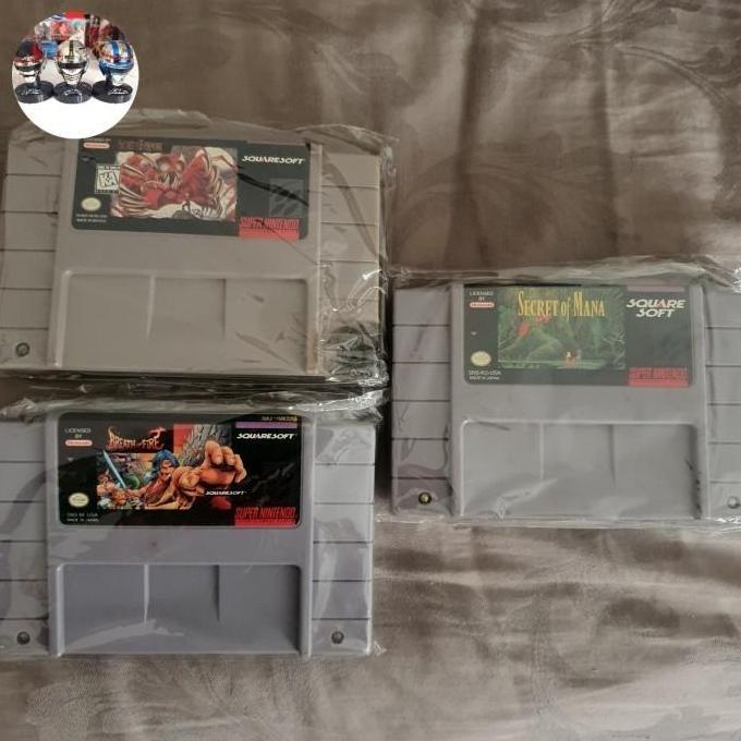 kaset nintendo snes rpg secret breath of fire rare not zelda mario